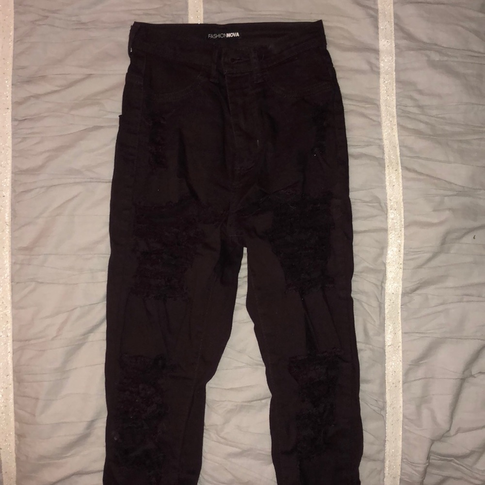 maroon Fashion Nova jeans